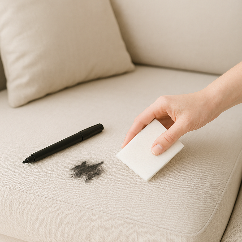 Эффективные способы удаления перманентного маркера с дивана